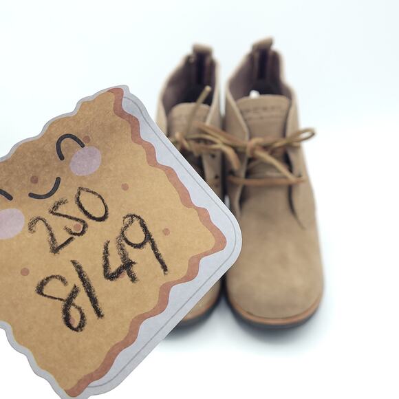 Sperry Harlow Suede Wedge Booties brown womens size 6 - Picture 8 of 9